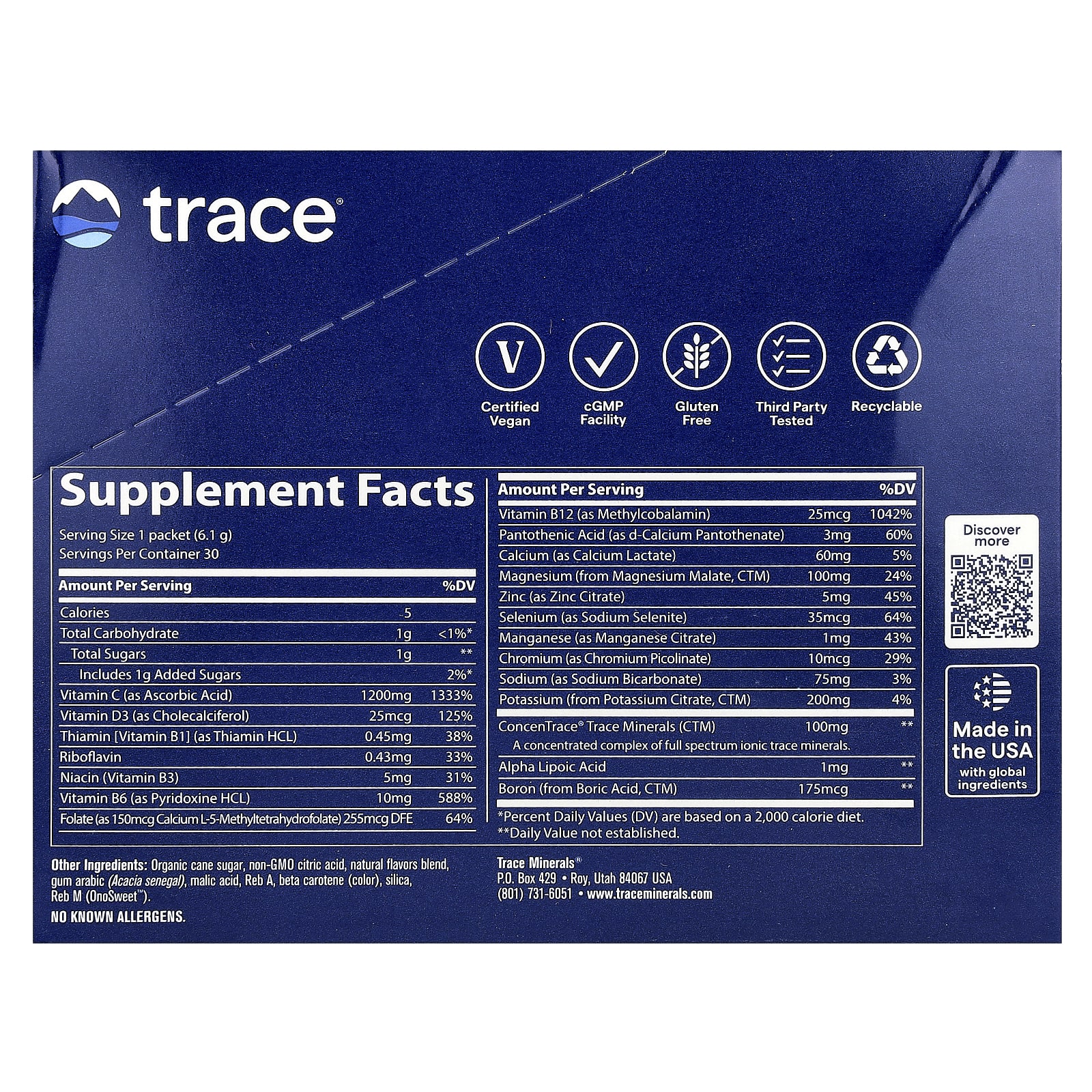 Стик Trace Power Pak, вкус Tangerine, 6.1 г, 30 стиков — фото 3