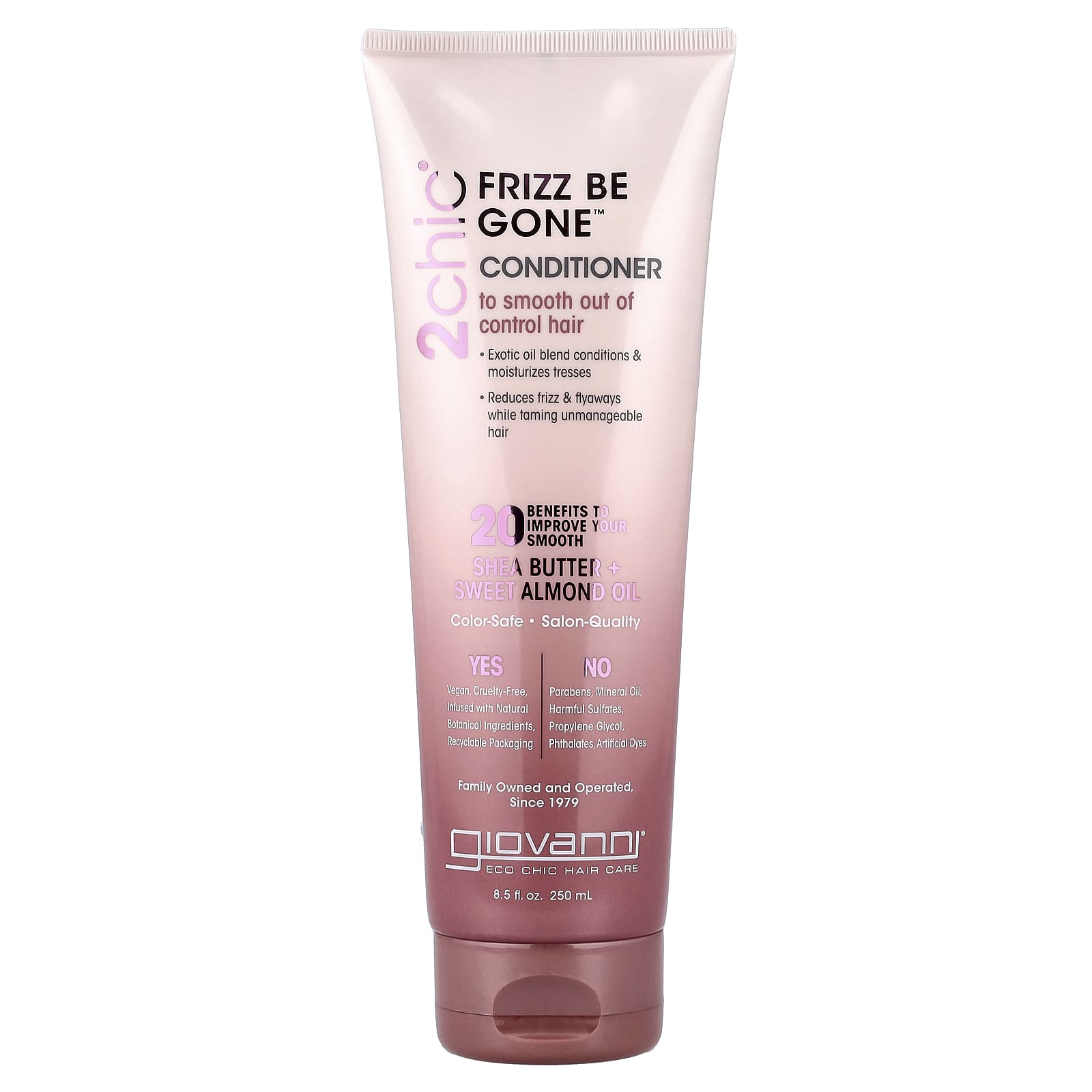 Кондиционер Giovanni 2chic® Frizz Be Gone™ Shea Butter Sweet Almond Oil, 250 мл, масло