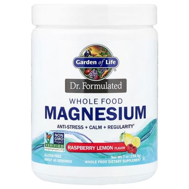 Магний Garden of Life Dr. Formulated Whole Food, вкус Raspberry Lemon, 198.4 г