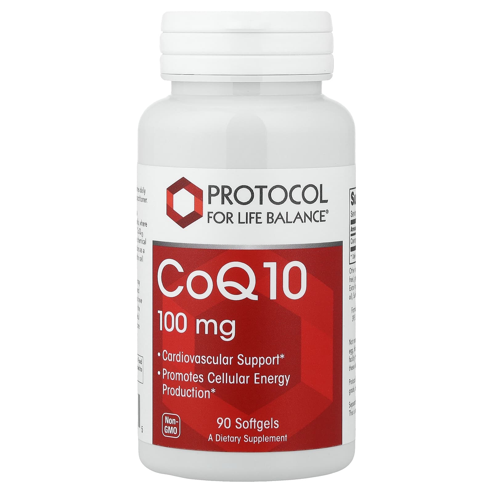 Коэнзим Q10 Protocol for Life Balance, 100 мг, 90 мягких капсул
