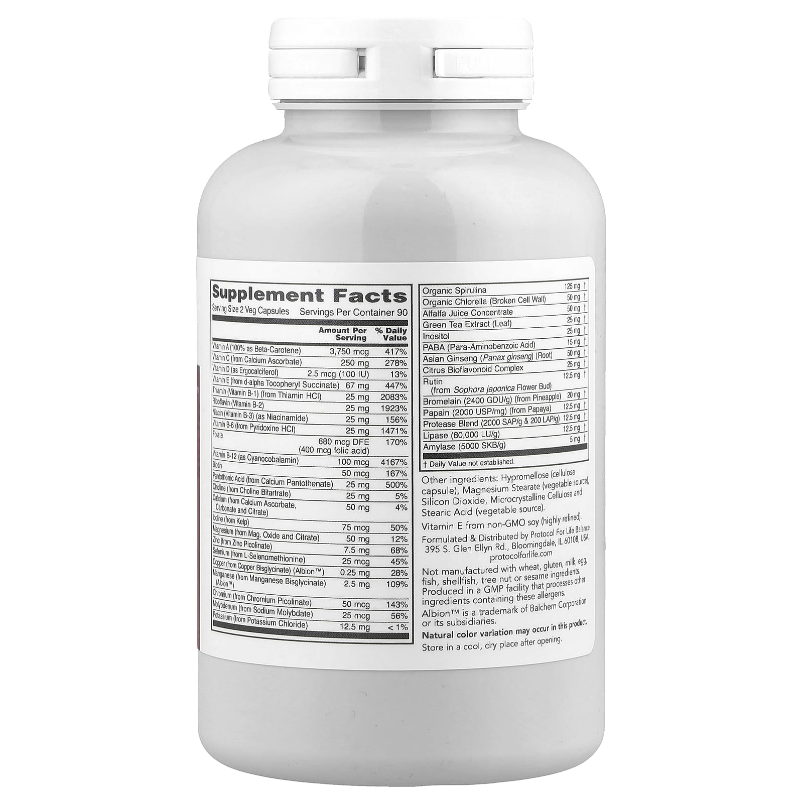 Комплекс Ortho Multi Greens Protocol for Life Balance Ortho Multi™ Greens, 180 растительных капсул