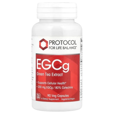 Зеленый чай Protocol for Life Balance EGCg Extract, 90 растительных капсул