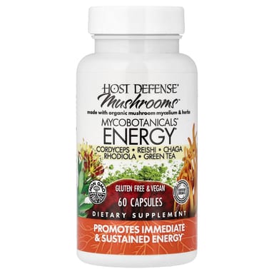 Грибной комплекс Host Defense™ MycoBotanicals® Energy, 60 капсул