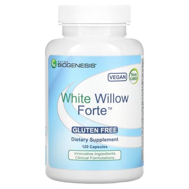 Экстракт коры белой ивы Nutra BioGenesis Forte, 120 капсул