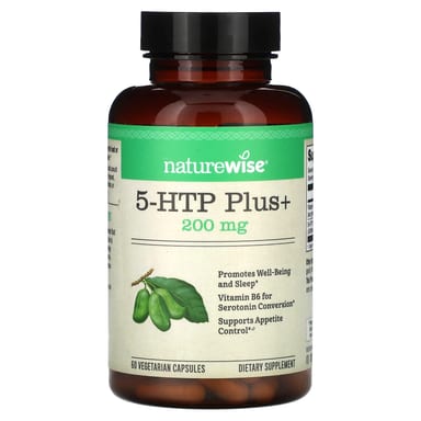 5-HTP NatureWise 5-HTP Plus, 60 растительных капсул