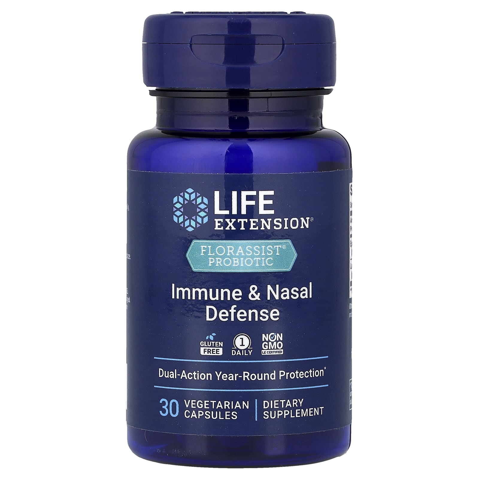 Пробиотик Life Extension FLORASSIST® Immune & Nasal Defense, 30 растительных капсул