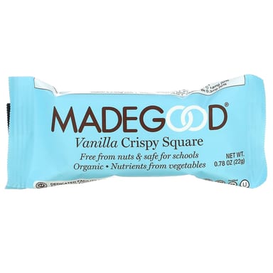 Хрустящие батончики MadeGood, Ваниль, 6 батончиков, 22 г каждый