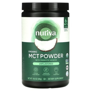 Порошок Nutiva Organic MCT, без вкуса, 300 г