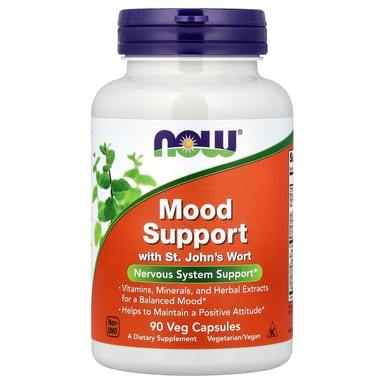 Зверобой NOW Foods Mood Support, 90 растительных капсул