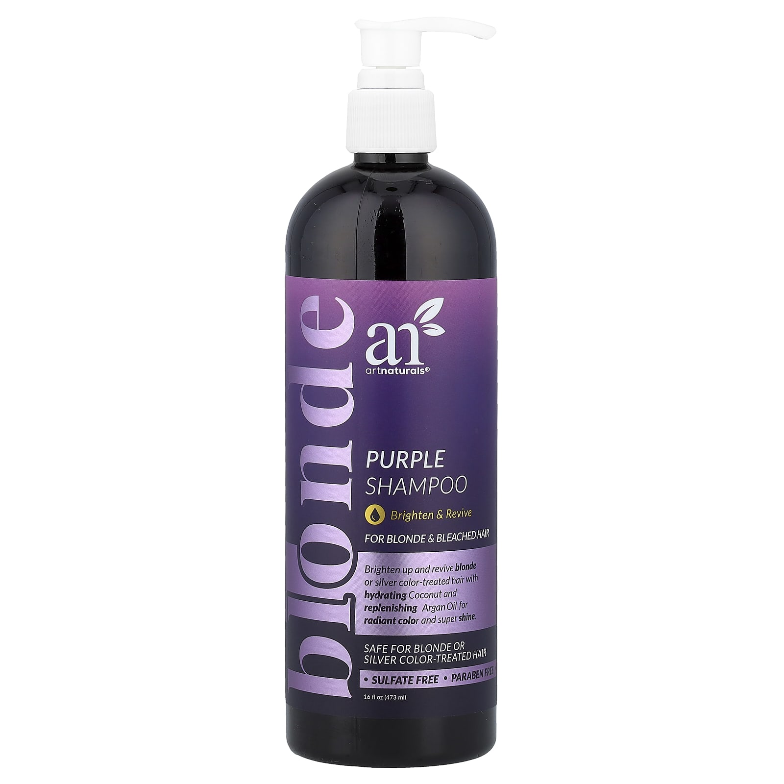 Шампунь artnaturals Purple For Blonde & Bleached Hair, 473 мл