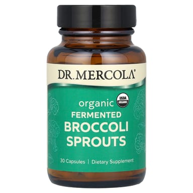 Ферментированные органические ростки брокколи Dr. Mercola, 30 капсул