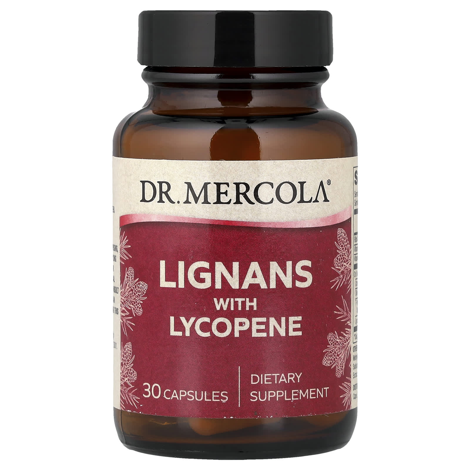 Ликопин Dr. Mercola Lignans, 30 капсул
