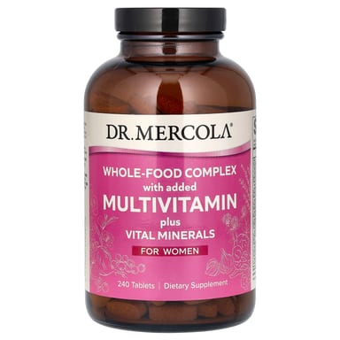 Мультивитамины Dr. Mercola Whole-Food Complex with added plus Vital Minerals For Women, 240 таблеток
