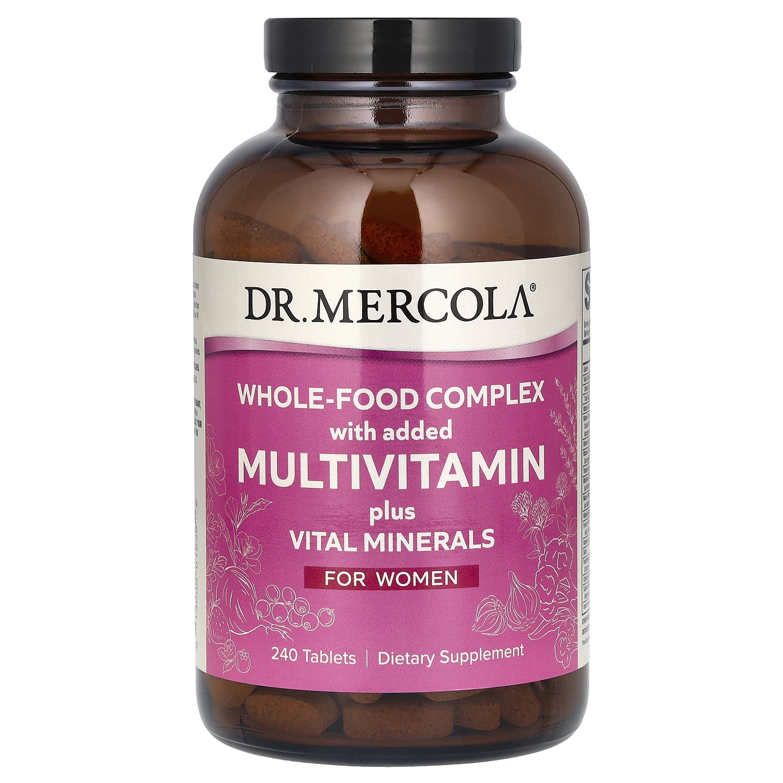 Мультивитамины Dr. Mercola Whole-Food Complex with added plus Vital Minerals For Women, 240 таблеток
