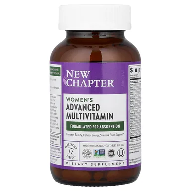 Фото товара: Женские мультивитамины New Chapter Women's Advanced, 72 растительных таблеток