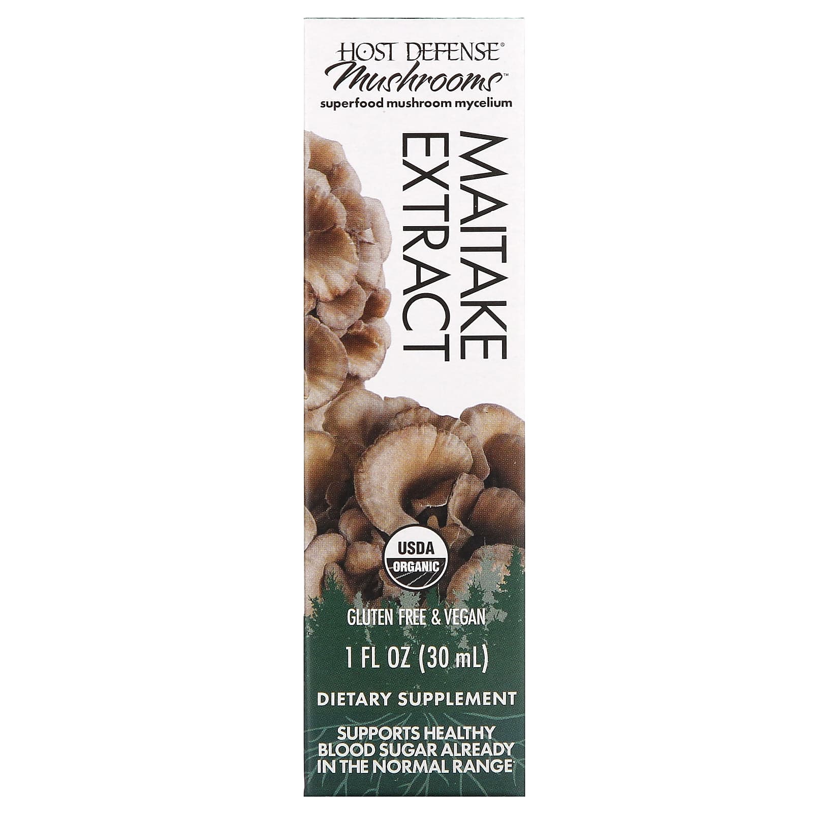 Грибной комплекс Host Defense Maitake Extract, 30 мл
