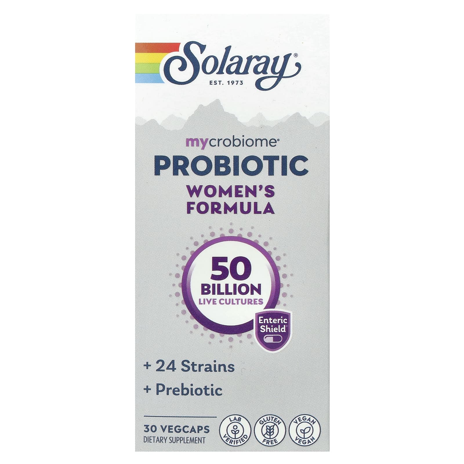 Пробиотик Solaray Mycrobiome Women's Formula, оттенок 50 Billion, 30 растительных капсул — фото 2