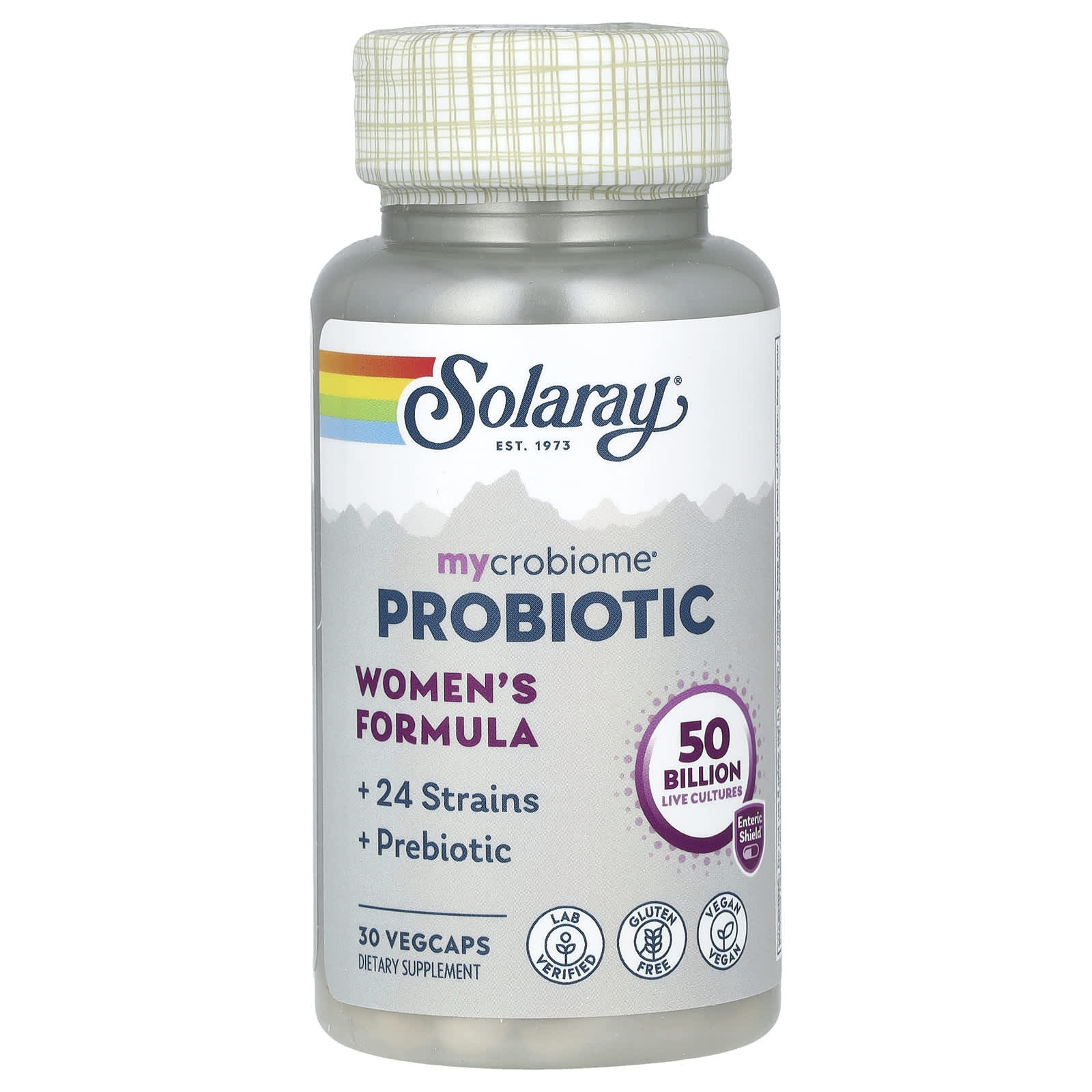 Пробиотик Solaray Mycrobiome Women's Formula, оттенок 50 Billion, 30 растительных капсул