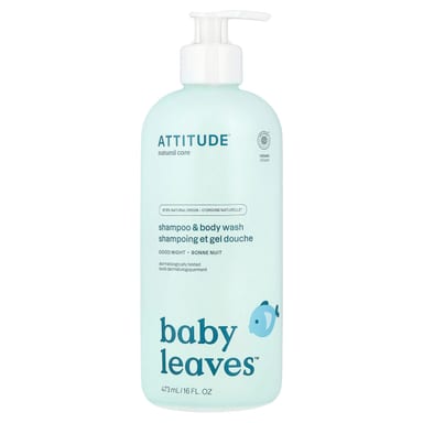 Детский гель для душа ATTITUDE Baby Leaves™ Shampoo & Good Night, 473 мл