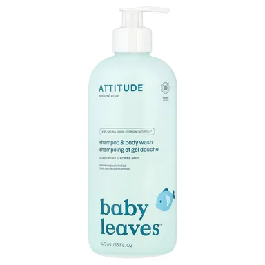 Фото товара: Детский гель для душа ATTITUDE Baby Leaves™ Shampoo & Good Night, 473 мл