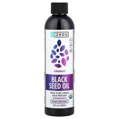 Масло черного тмина Zhou Nutrition Organic, 240 мл