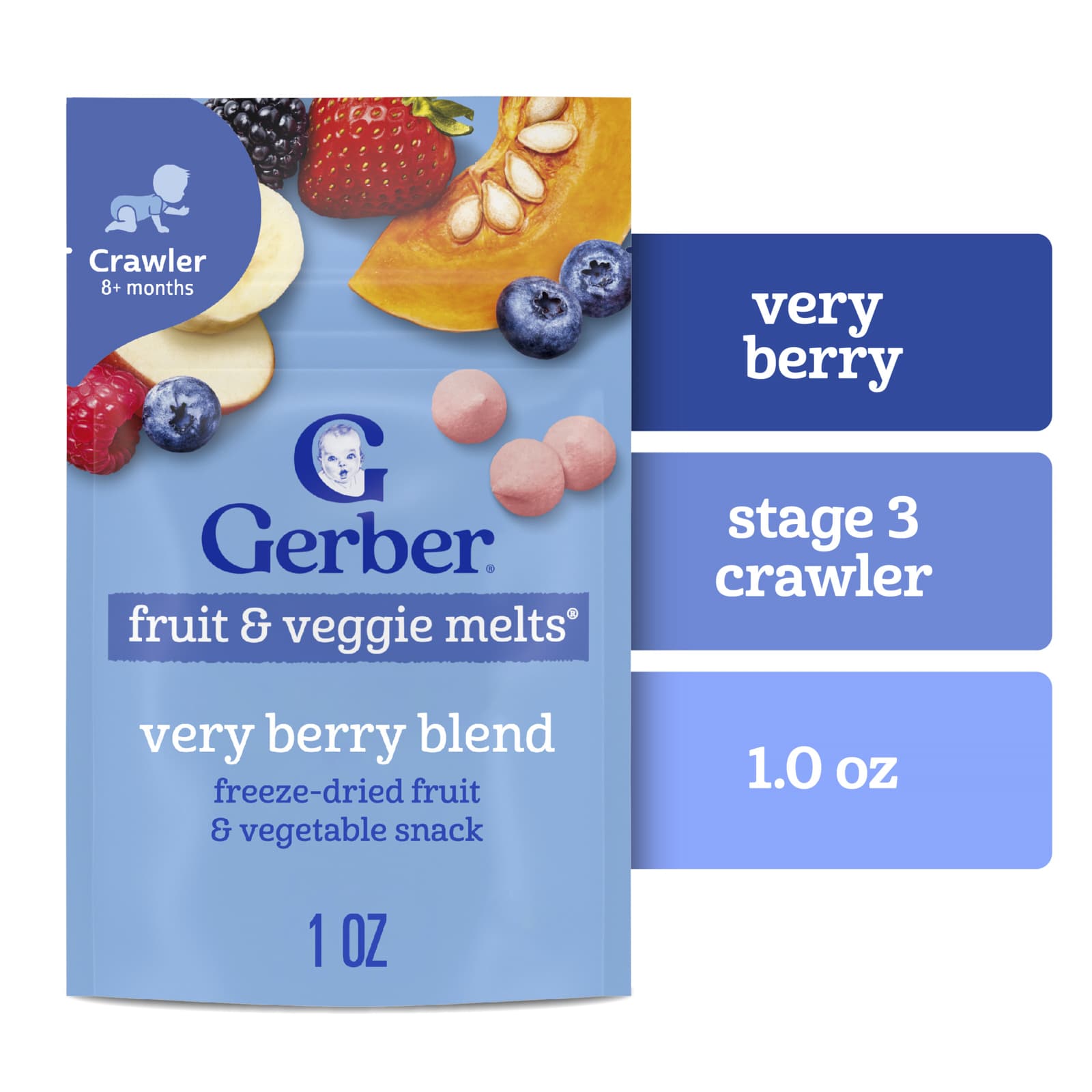 Фрукты и овощи Gerber, 1 унция (28 г) — фото 3