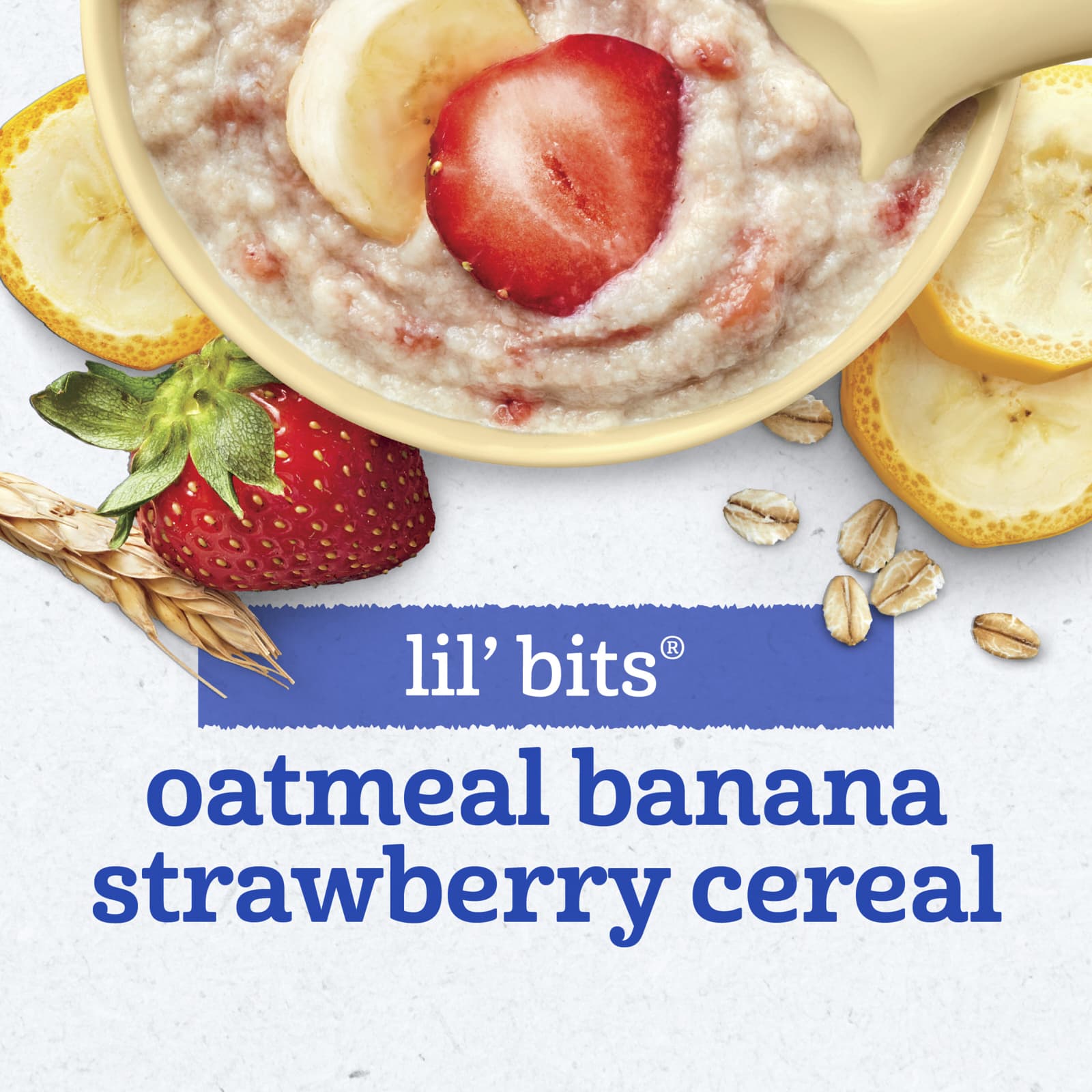 Овсянка Gerber Lil' Bits® Cereal 8+ Months Banana Strawberry, 227 г — фото 4