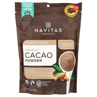 Фото товара: Какао-порошок Navitas Organics Organic Unsweetened, 454 г