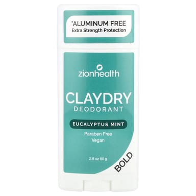 Эвкалипт Zion Health Bold ClayDry Deodorant Mint, 80 г