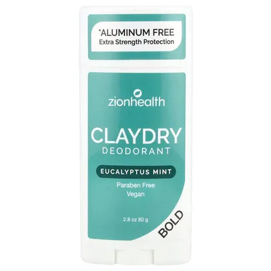 Фото товара: Эвкалипт Zion Health Bold ClayDry Deodorant Mint, 80 г