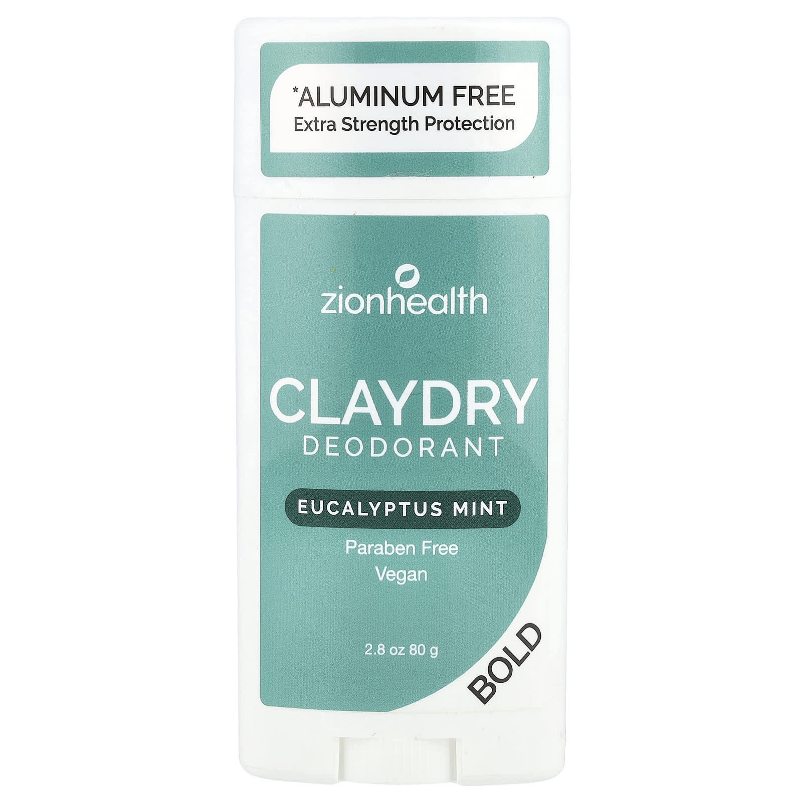 Эвкалипт Zion Health Bold ClayDry Deodorant Mint, 80 г — фото 2