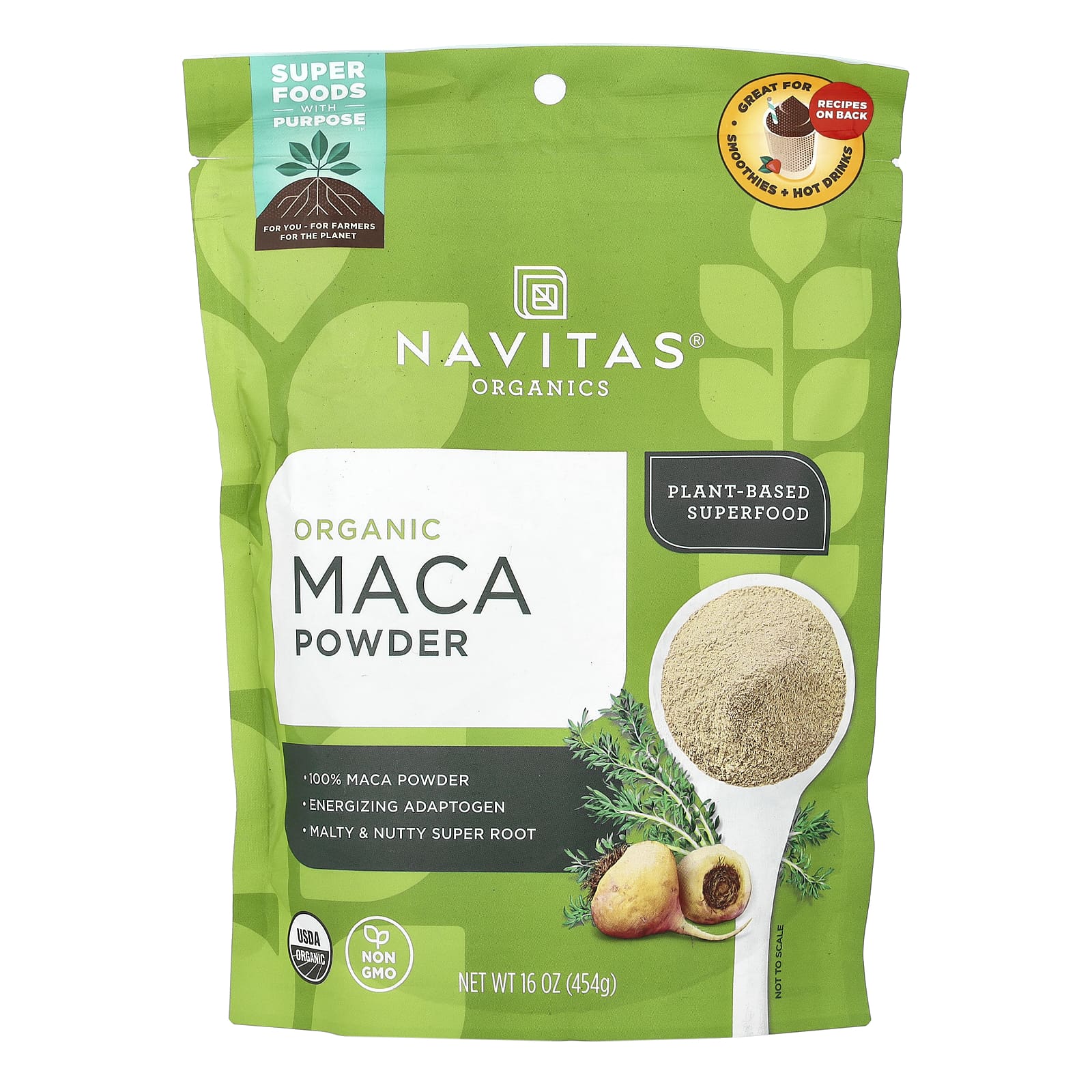 Порошок Navitas Organics Organic Maca, 454 г
