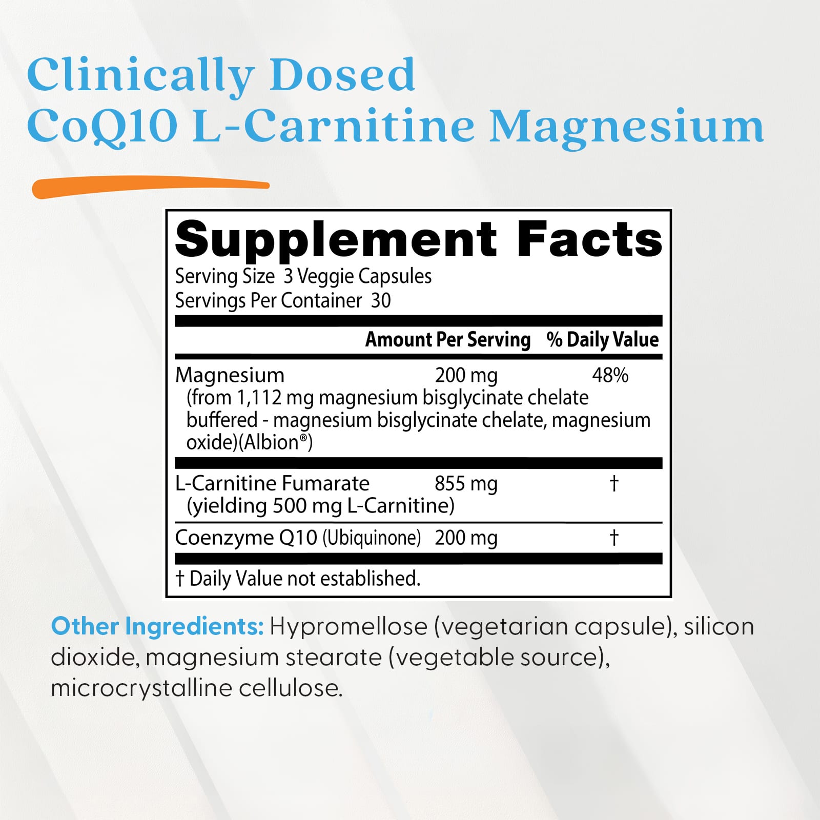 L-карнитин Doctor's Best CoQ10 L-Carnitine Magnesium, 90 растительных капсул — фото 4
