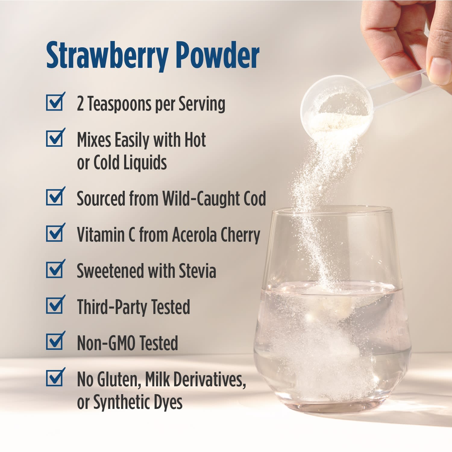 Витамин C Nordic Naturals Nordic Beauty Marine Collagen, вкус Strawberry, 150 г — фото 4
