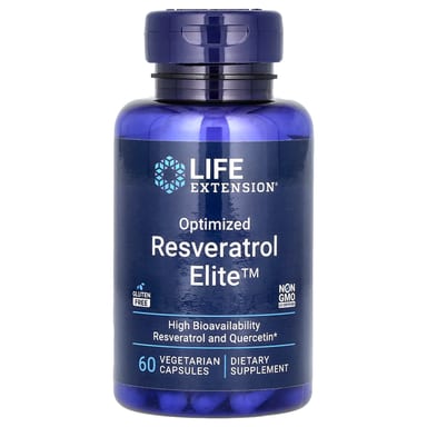 Ресвератрол Life Extension Optimized Elite, 60 растительных капсул