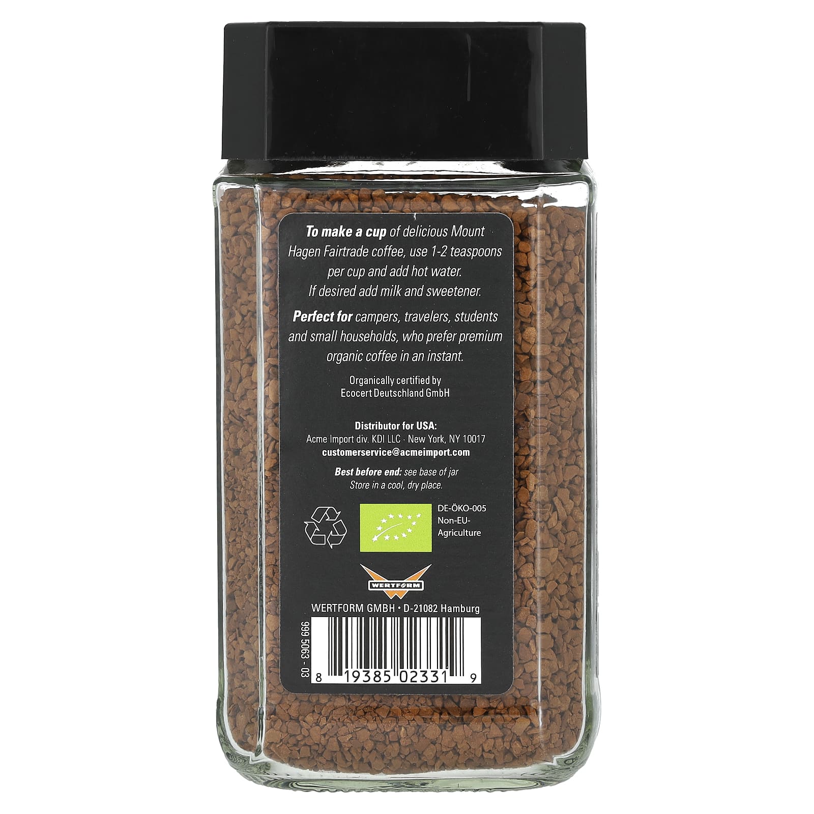 Растворимый кофе Mount Hagen Organic Fairtrade, 100 г — фото 2