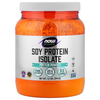 Протеин NOW Foods Sports Soy Isolate Pure, без вкуса, 544 г