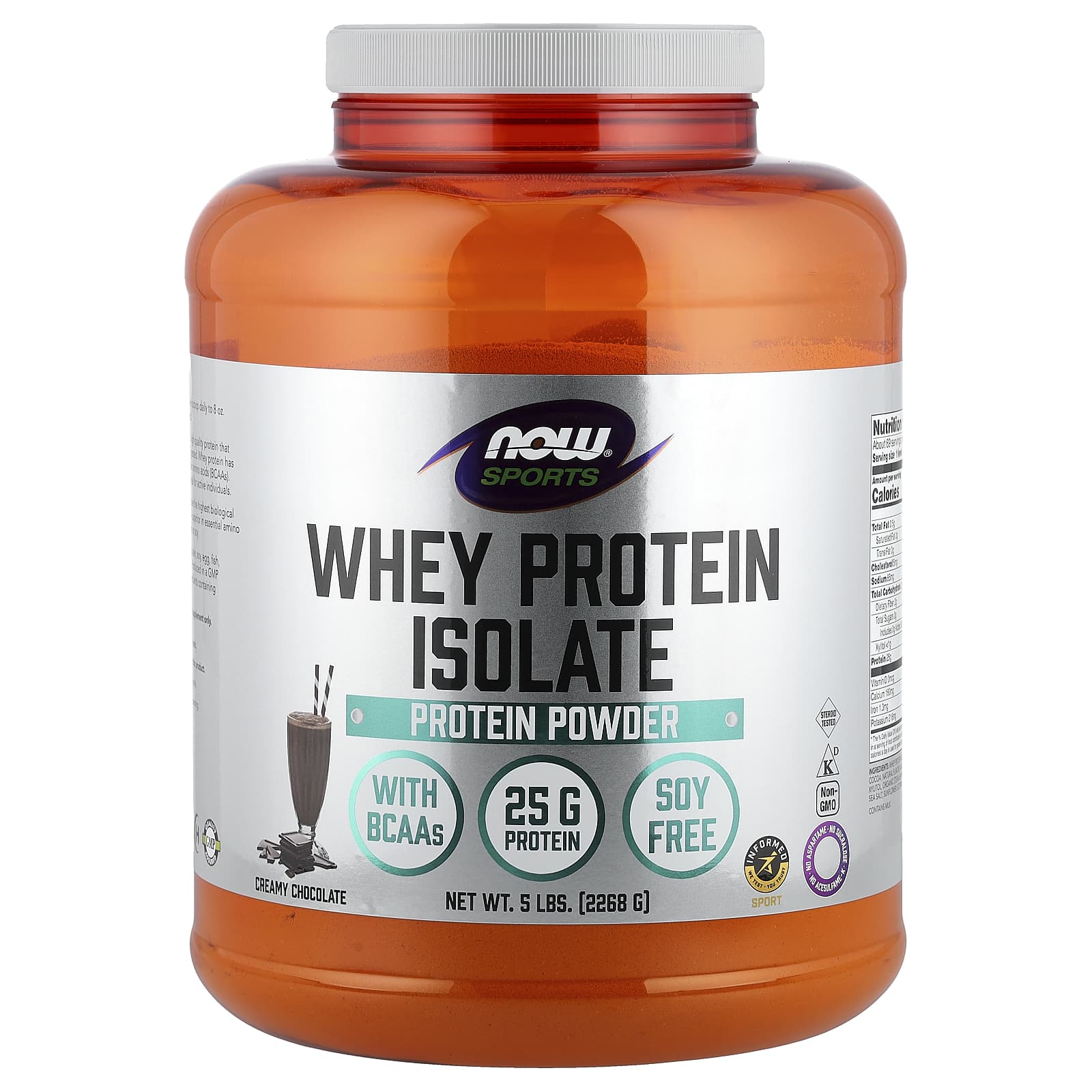 Сывороточный протеин NOW Foods Sports Isolate, вкус Creamy Chocolate, 268 г — фото 7