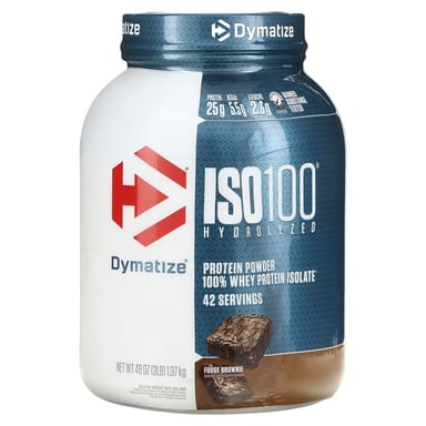 Сывороточный протеин Dymatize ISO100® Hydrolyzed 100% Isolate Fudge Brownie, 1.37 кг