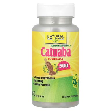 Катуаба Natural Balance, 500 мг, 60 вегетарианских капсул