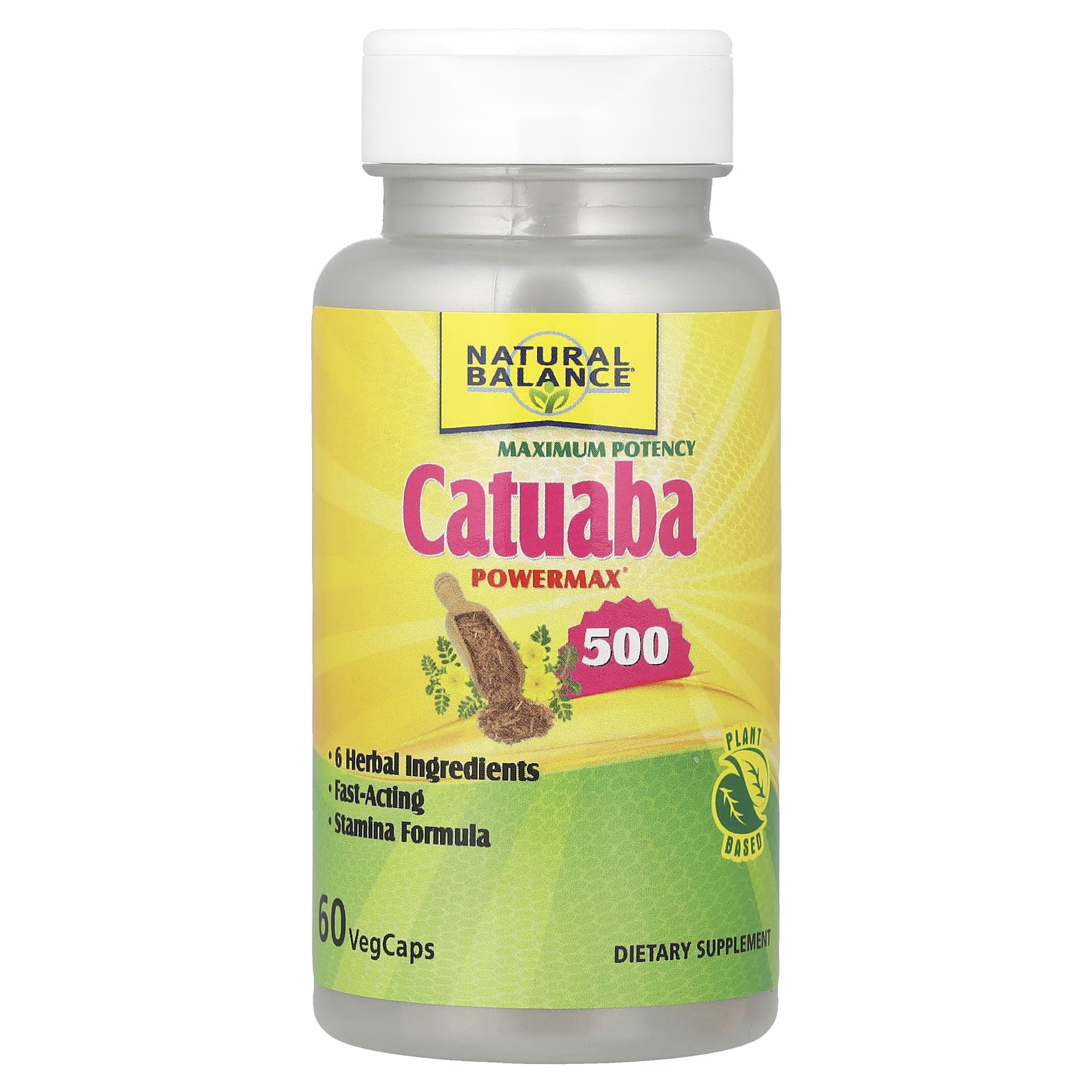 Катуаба Natural Balance, 500 мг, 60 вегетарианских капсул