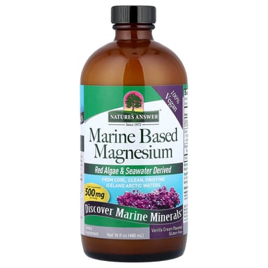 Магний Nature's Answer Marine Based, вкус Vanilla Cream, 480 мл, крем