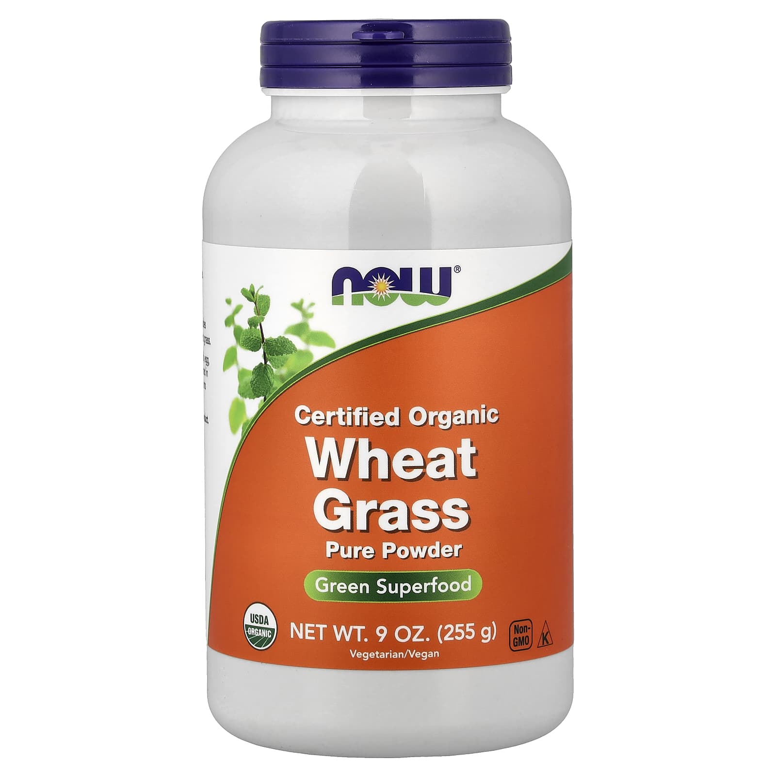 Порошок пшеничной травы NOW Foods Certified Organic Pure Powder, 255 г