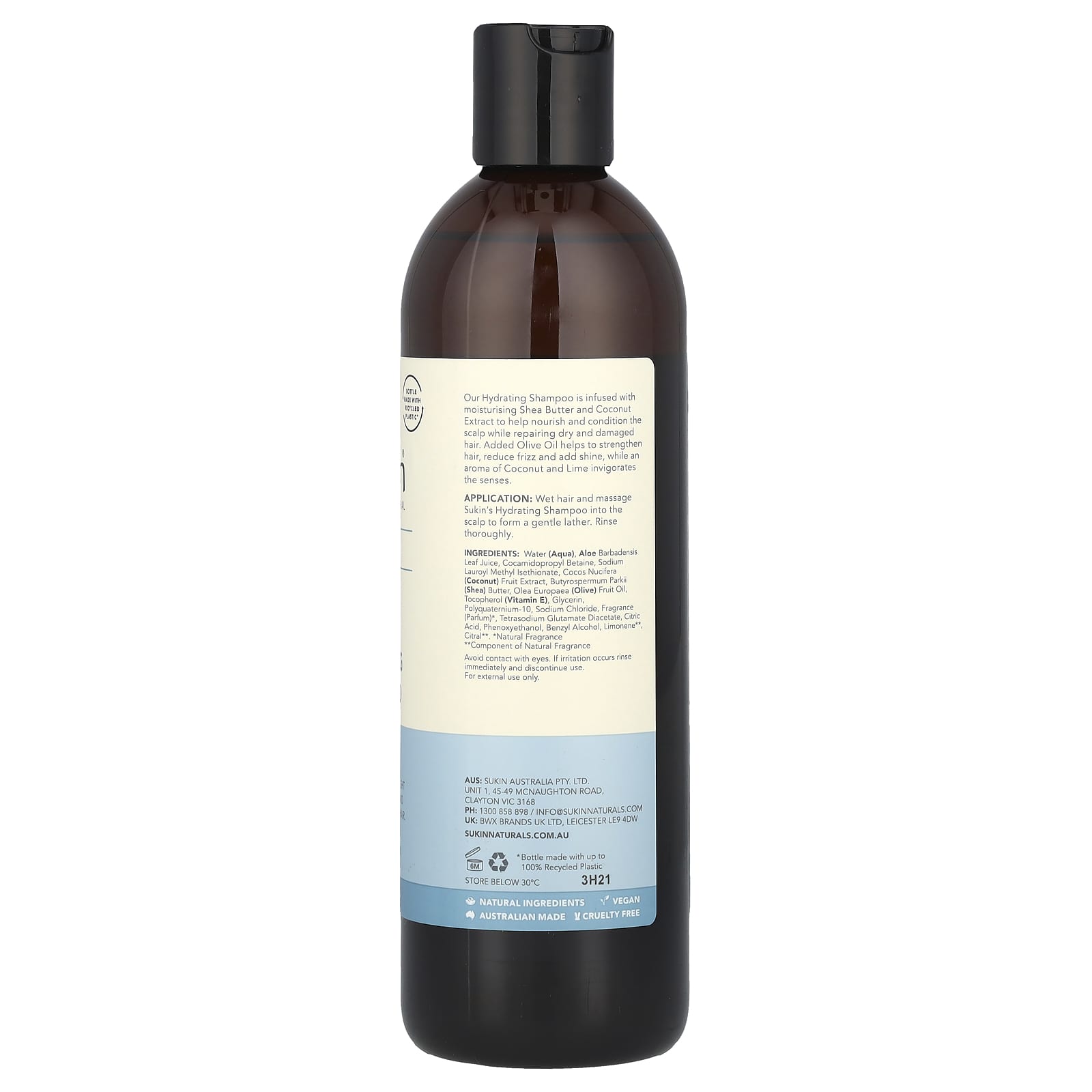 Шампунь Sukin Hydrating Dry & Damaged Hair, 500 мл — фото 2