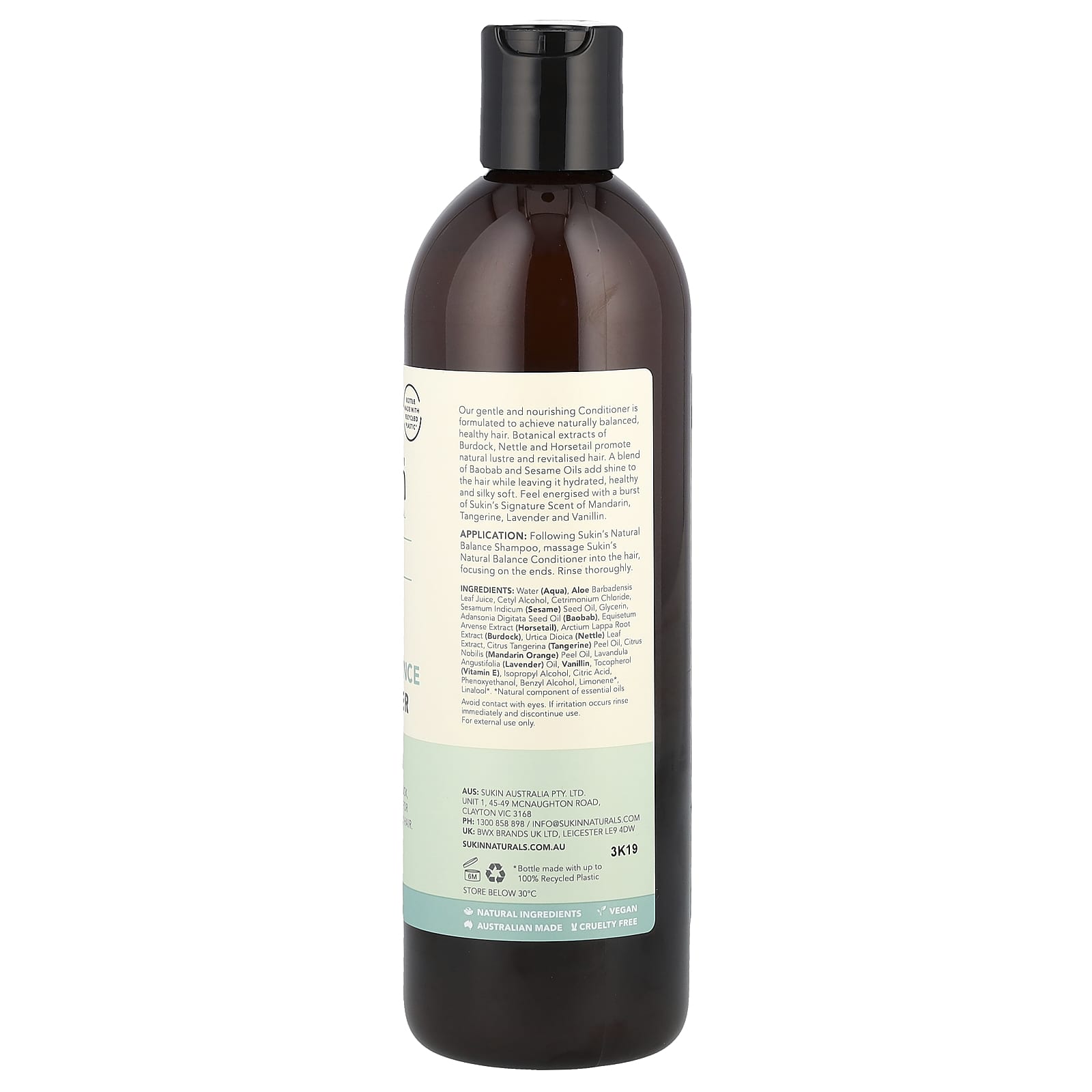 Кондиционер Sukin Natural Balance Normal Hair, 500 мл — фото 2