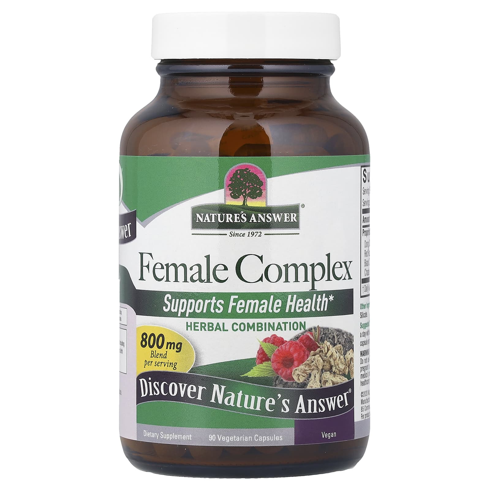 Комплекс Nature's Answer Female Herbal Combination, 90 растительных капсул