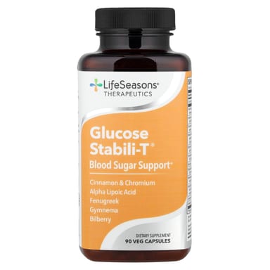 Комплекс для поддержки уровня сахара LifeSeasons Glucose Stabili-T®, 90 растительных капсул