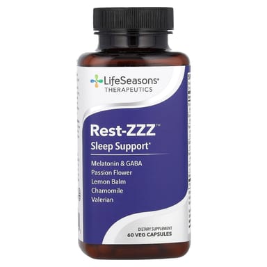 Поддержка сна LifeSeasons Rest-ZZZ Sleep, 60 растительных капсул