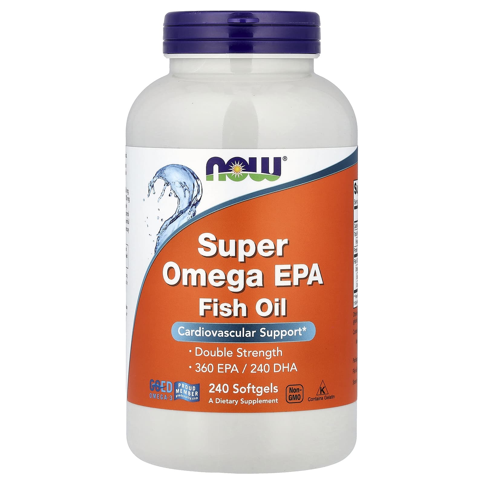Рыбий жир NOW Foods Super Omega EPA, 1000 мг, 240 мягких капсул