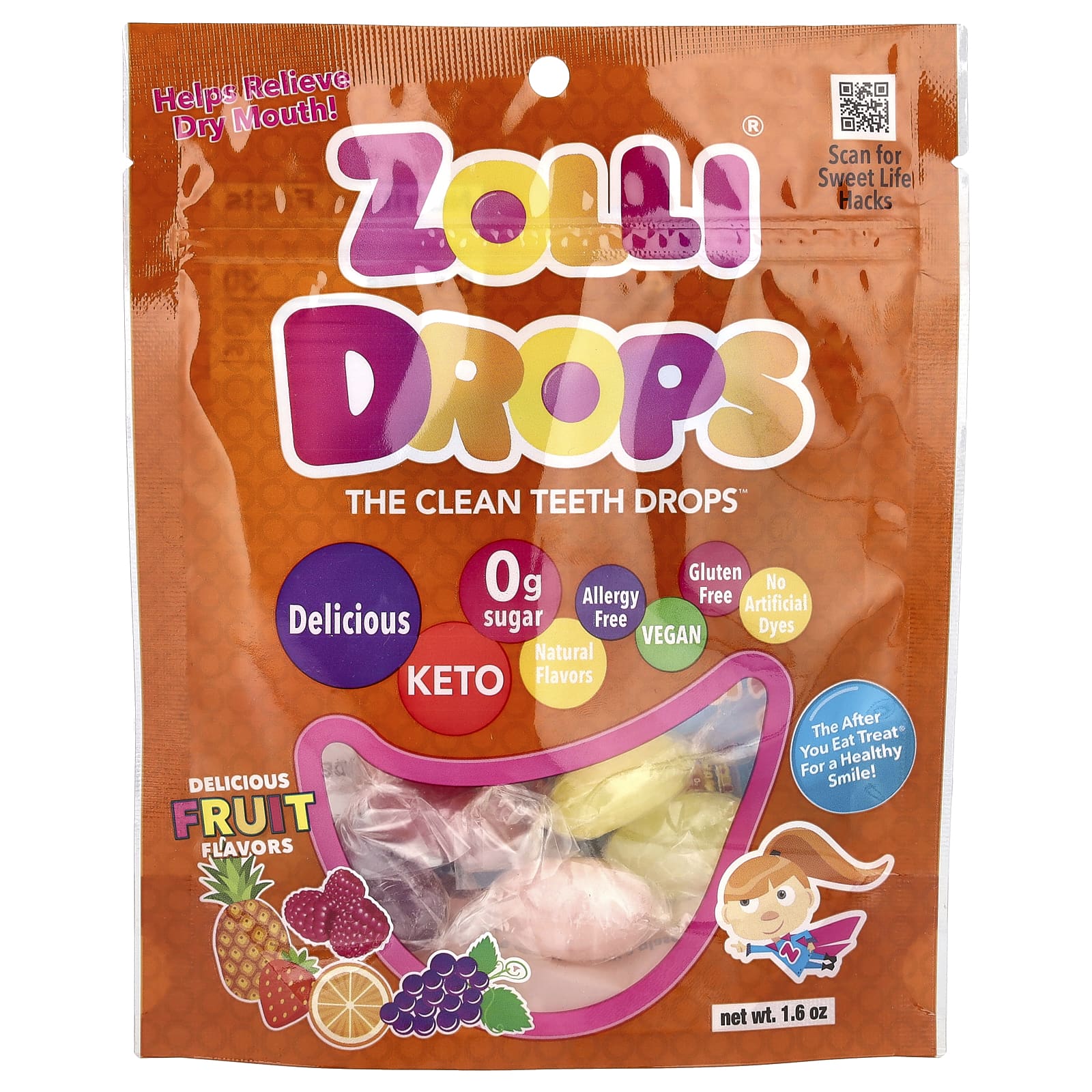 Капли для чистки зубов Zollipops, 1.6 унции